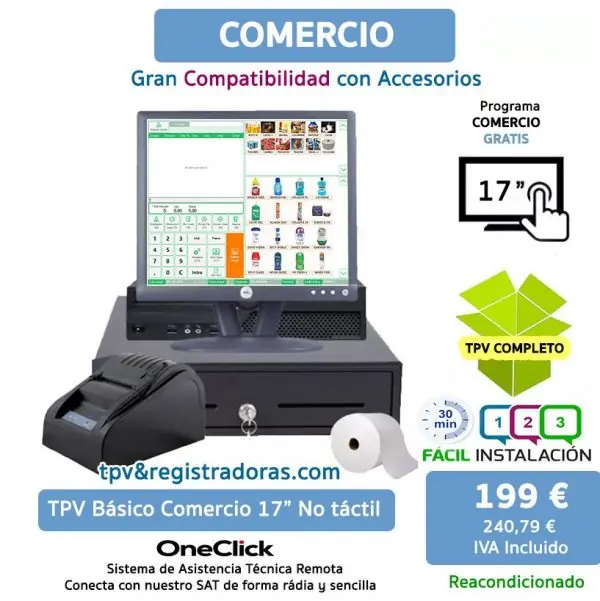 TPV comercio no táctil