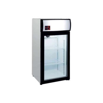 Armario Expositor Refrigerado 80L Subcero Puerta de Vidrio de 470X465X955h