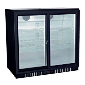 Botellero Expositor Contramostrador 2 puertas correderas de 900x520x900h Pekin