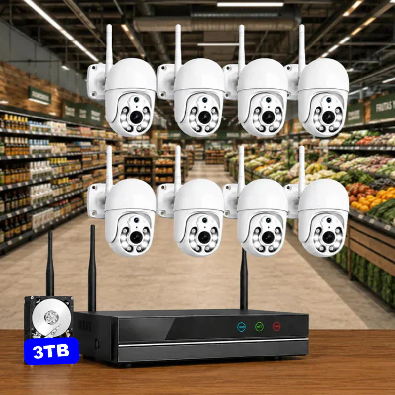 Videovigilancia inteligente para comercios - 8 cámaras PTZ motorizadas con IA, cobertura total y sin cuotas - Imagen 8