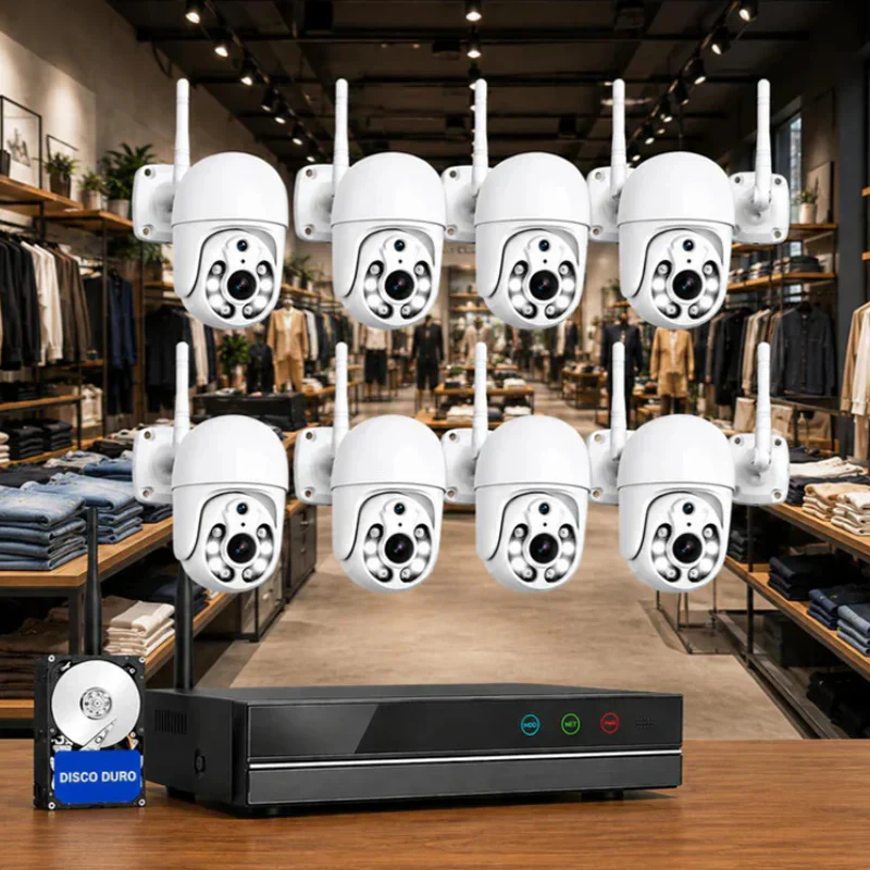 Videovigilancia inteligente para comercios - 8 cámaras PTZ motorizadas con IA, cobertura total y sin cuotas - Imagen 9