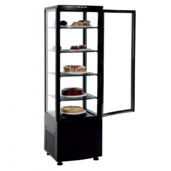 Expositor refrigerado 4 caras 238L negro 515x485x1715h Pekín
