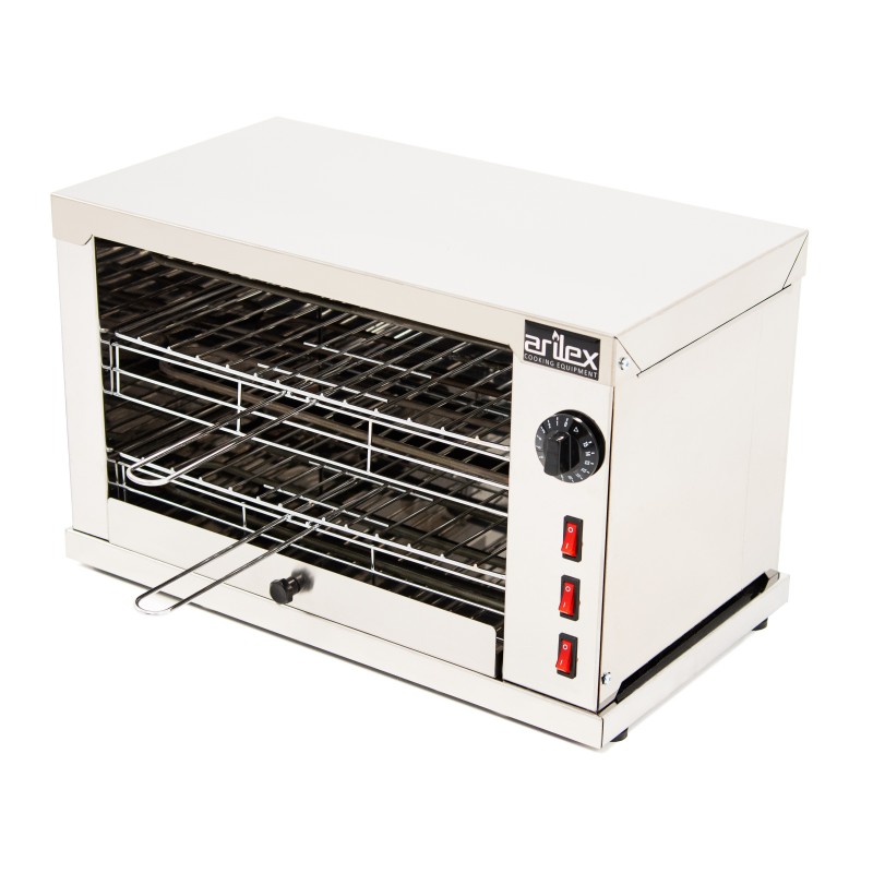 Horno Tostador eléctrico DUO Multifunción ARILEX, 2 pisos con temporizador y resistencia blindadas