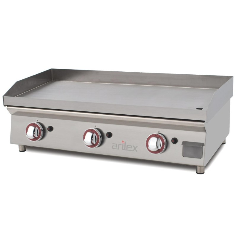 Plancha a gas 80 cm ARILEX en acero rectificado de 15 mm 80 PGRN