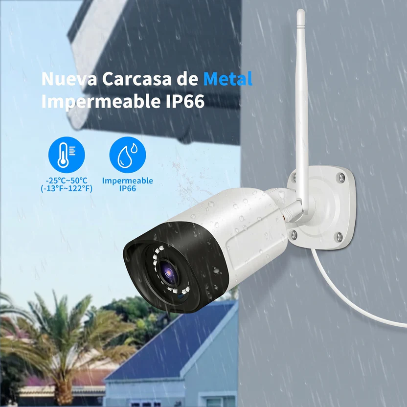 Sistema de videovigilancia WiFi para comercios - 8 cámaras 5MP, cobertura total y sin cuotas - Imagen 11