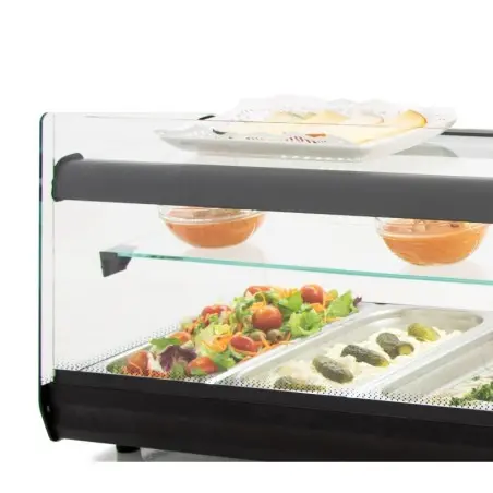 Vitrina Refrigerada de Tapas | Placa Lisa Negra (6 Bandejas GN 1/3) - Imagen 3