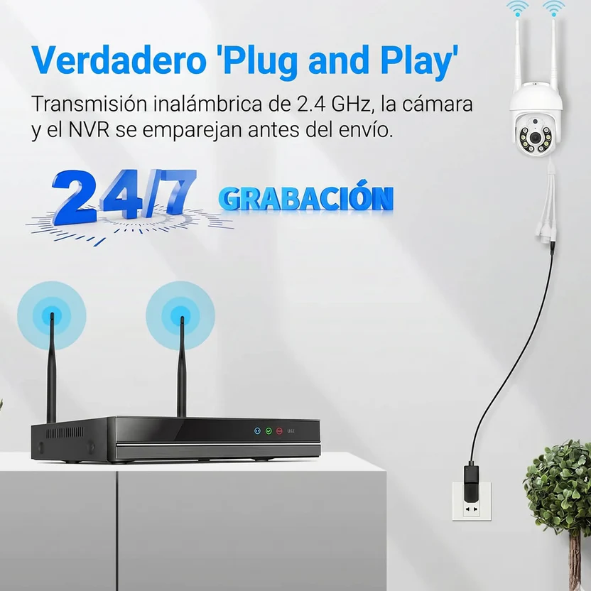 Videovigilancia inteligente para comercios - 8 cámaras PTZ motorizadas con IA, cobertura total y sin cuotas - Imagen 3