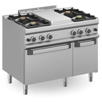 Cocina a Gas Magistra Plus 700 | 4 Fuegos + Plancha Central + Horno a Gas