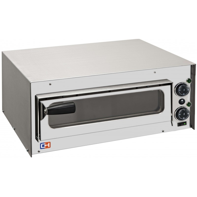 Horno Eléctrico de Pizza Compacto 1 pizza diámetro 35cm AVEIRO FP20PV puerta de cristal