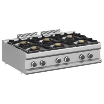 Cocina a Gas 6 Fuegos Sobremesa (33 kW) | MFB711TXS MAGISTRA PLUS 700