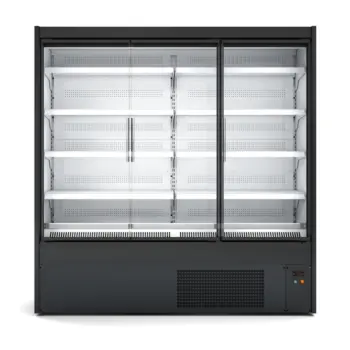 Mural refrigerado de 193 cm con puertas de cristal y 784 litros