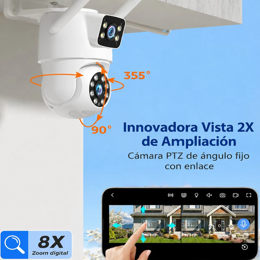 Cámara de seguridad solar para el hogar — Vigila tu casa desde cualquier lugar, sin cables y sin facturas de luz - Imagen 5