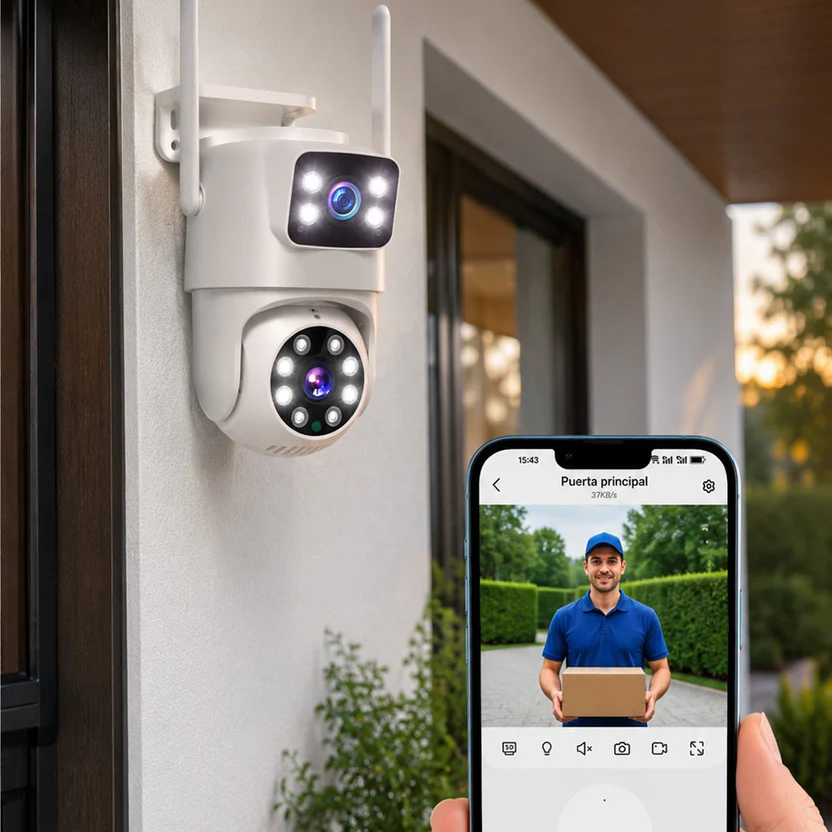 Cámara de seguridad solar para el hogar — Vigila tu casa desde cualquier lugar, sin cables y sin facturas de luz - Imagen 15