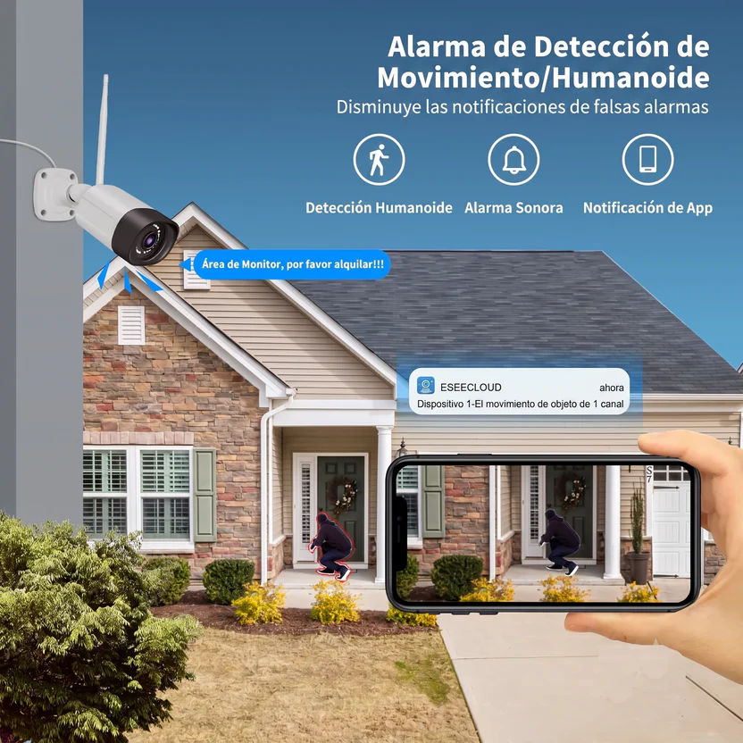 Cámara WiFi 5MP para Tiendas y Supermercados | Configurada + APP + Documentación Incluidas - Imagen 5