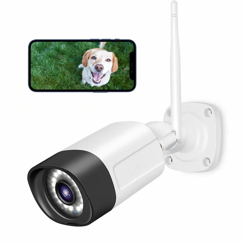 Cámara de seguridad exterior 5MP — Vigila tu casa en color, de día y de noche - Imagen 3