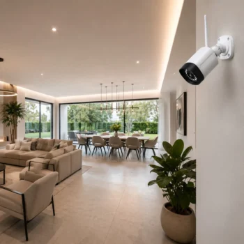 Cámara de seguridad exterior 5MP — Vigila tu casa en color, de día y de noche