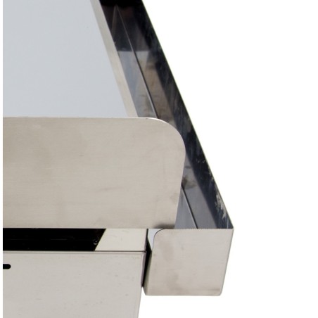 Frytop a gas ARILEX 35 cm | Placa lisa con baño de cromo duro de 15 mm | 35FRYGC