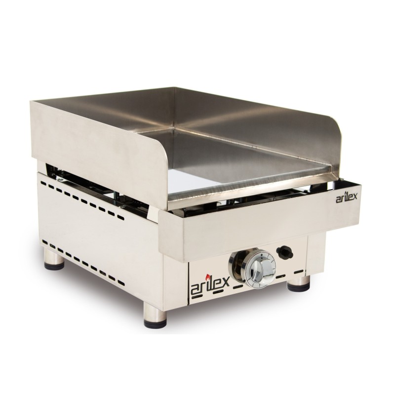 Frytop a gas ARILEX 35 cm | Placa lisa con baño de cromo duro de 15 mm | 35FRYGC
