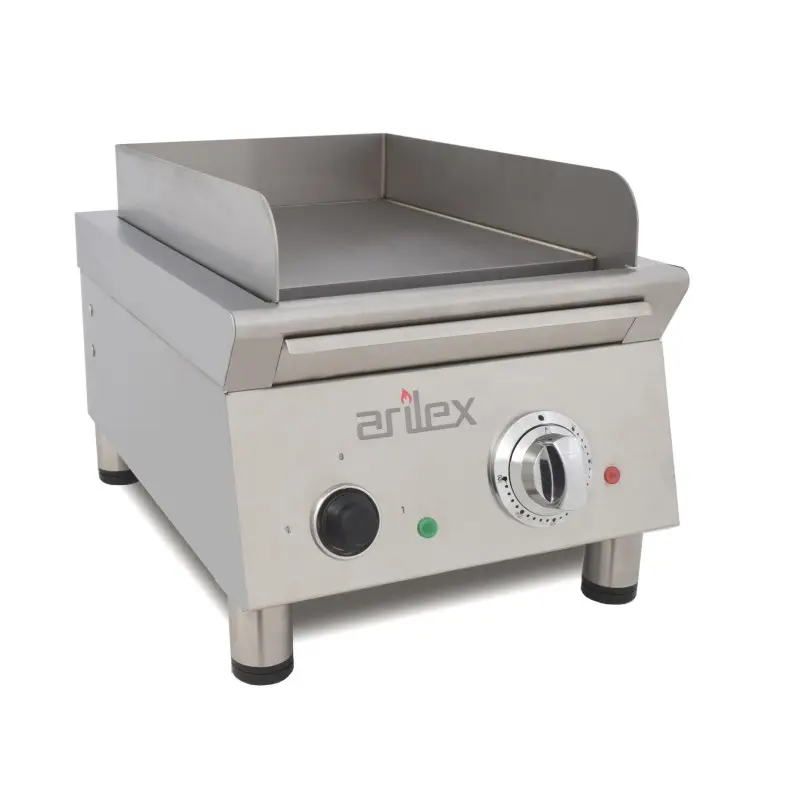 Frytop eléctrico ARILEX 40 cm | Placa lisa con baño de cromo duro de 15 mm | 40FRYECN