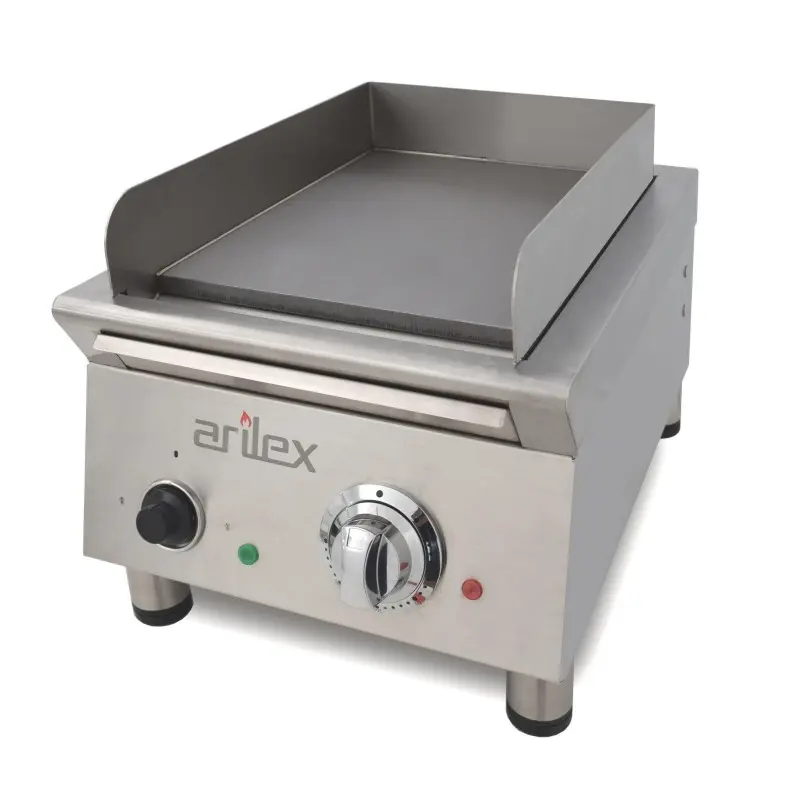 Frytop eléctrico ARILEX 40 cm | Placa lisa con baño de cromo duro de 15 mm | 40FRYECN