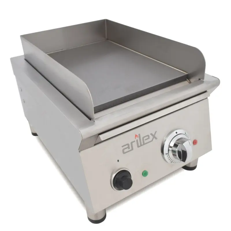 Frytop eléctrico ARILEX 40 cm | Placa lisa con baño de cromo duro de 15 mm | 40FRYECN