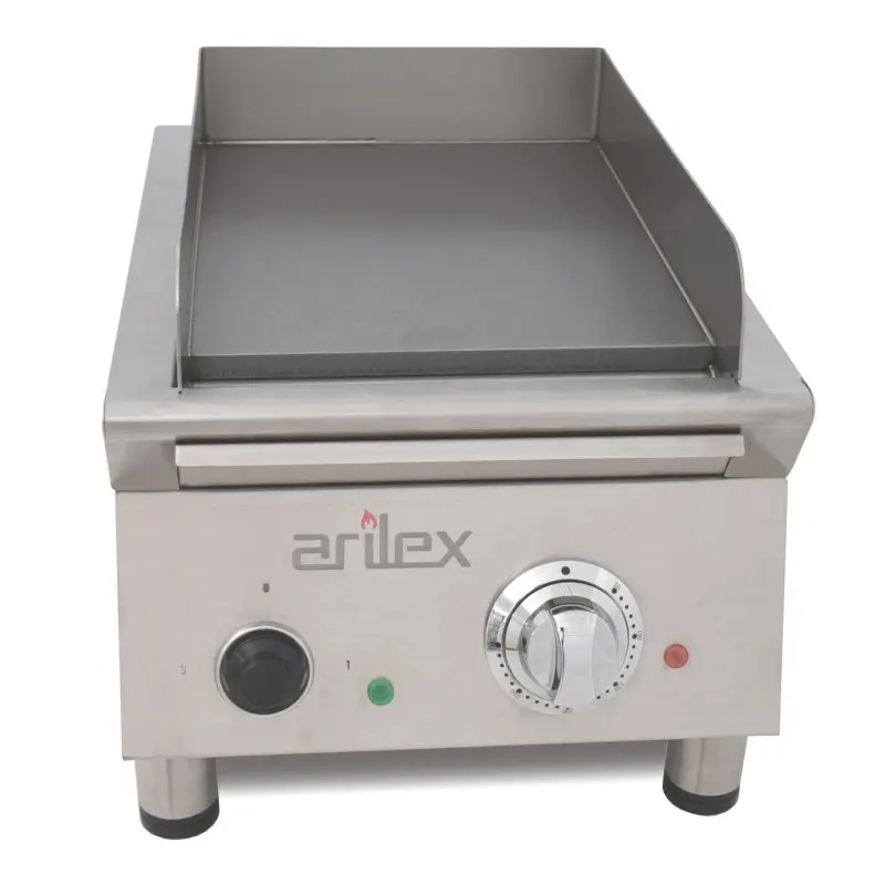 Frytop eléctrico ARILEX 40 cm | Placa lisa con baño de cromo duro de 15 mm | 40FRYECN