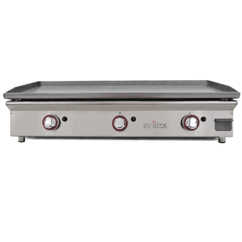 Plancha a gas ARILEX 100 cm, acero laminado de 6 mm