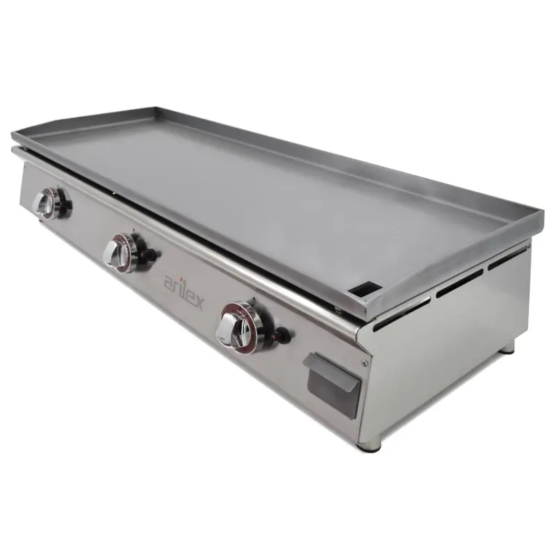Plancha a gas ARILEX 100 cm, acero laminado de 6 mm