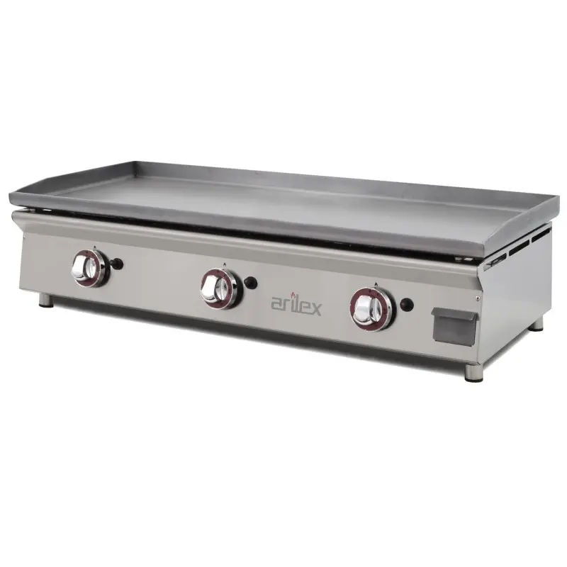 Plancha a gas ARILEX 100 cm, acero laminado de 6 mm