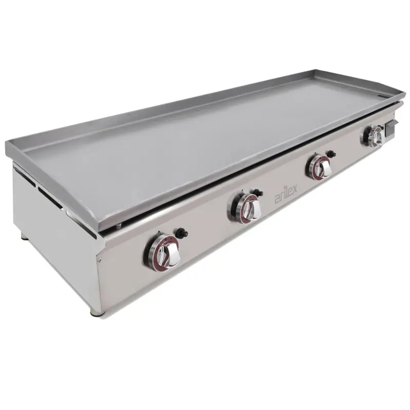 Plancha a gas ARILEX 120 cm, acero laminado de 6 mm