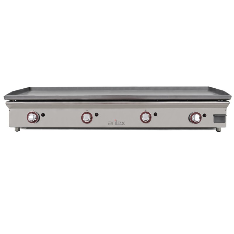 Plancha a gas ARILEX 120 cm, acero laminado de 6 mm