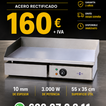 Plancha eléctrica LISA PLE-L-550