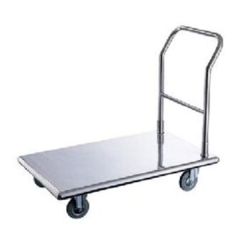 Carro plataforma de acero inoxidable