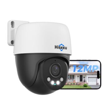 Cámara Hiseeu PoE PTZ 12 MP YHD912-P