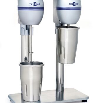Batidor de bebidas doble metalizado de acero inoxidable