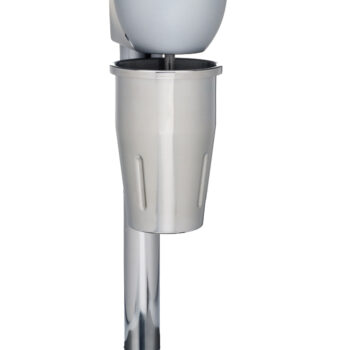 Batidor de bebidas simple metalizado de acero inoxidable