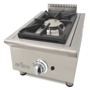 Cocina a gas de sobremesa de 1 fuego con fondo de 60 cm