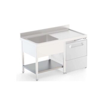 Estante de acero inoxidable para mueble de lavavajillas