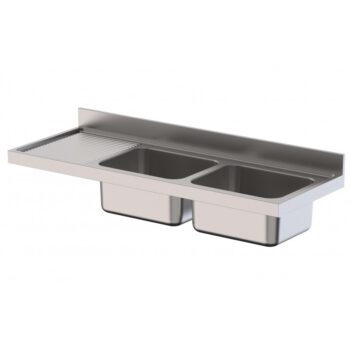 Fregadero industrial de 1 cuba sin mueble