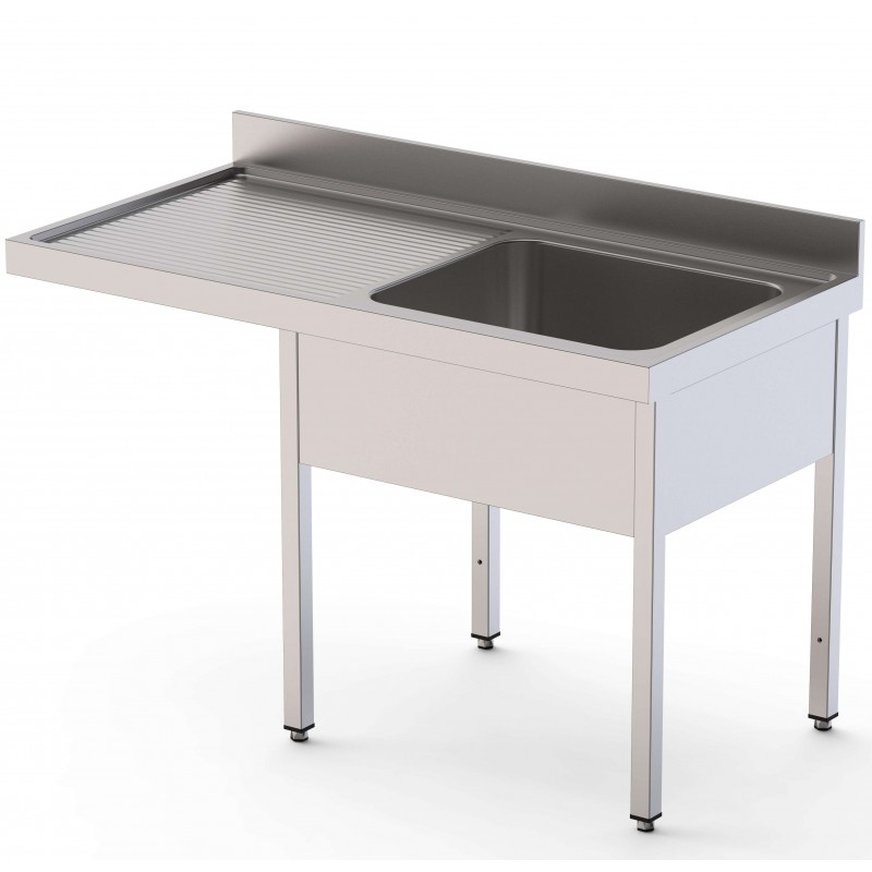 Fregadero industrial de 1 cuba con hueco para lavavajillas - Imagen 2