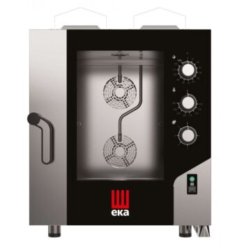 Horno de convección a gas de 7 bandejas GN 1/1 con vapor directo