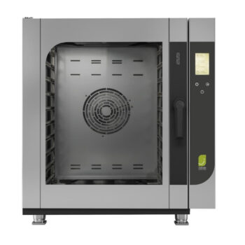 Horno mixto a gas de 10 GN 1/1 con control de humedad y lavado automático