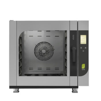 Horno mixto a gas de 6 GN 1/1 con control de humedad y lavado automático