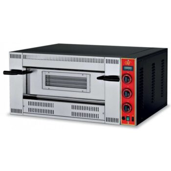 Horno de pizza a gas de 4 pizzas de 30 cm de diámetro con termostato digital