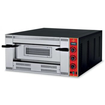 Horno de pizza a gas de 6 pizzas de 30 cm de diámetro con termostato digital