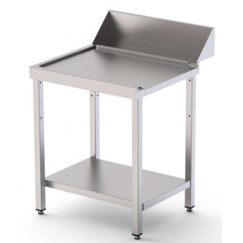 Mesa de entrada y salida para lavavajillas de 700 mm con estante