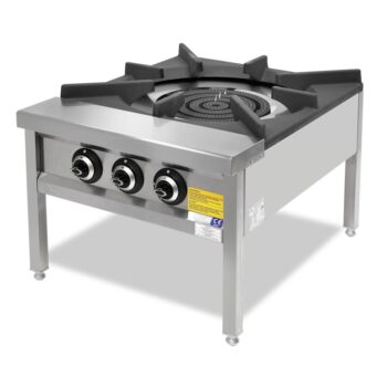 Paellero industrial a gas de tres quemadores y 31 kW