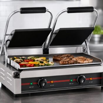 Plancha grill lisa eléctrica 22 cm