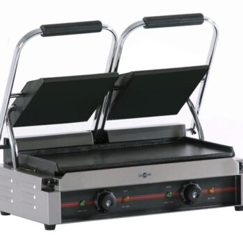 Plancha grill lisa eléctrica doble 47 cm