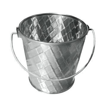 Cubo redondo TableCraft Lattice de acero inoxidable, Ø 10 cm